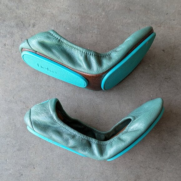Tieks Pacific Green Ballet Flat size 8 - Picture 9 of 12